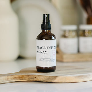 Magnesium Spray, 4oz, Glass Jar
