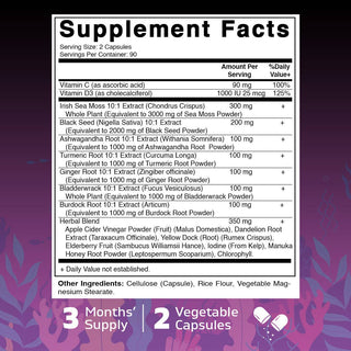 Vitamatic Sea Moss 3000mg | 180 Vegetarian Capsules