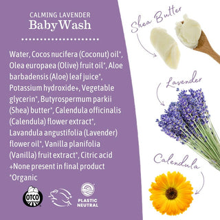 Calming Lavender Castile Baby Wash: 6.27 oz