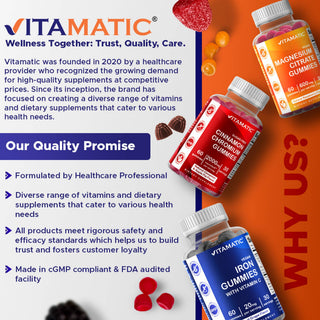 Vitamatic Kids Magnesium Calm Gummies | 60 Vegan Gummies