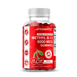 Vitamatic Vitamin B12 5000mcg (Methyl B12) Gummies