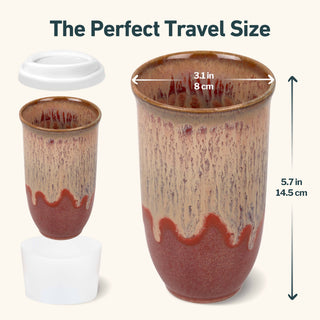 Jupiter Ceramic Travel Cup – 16oz with Lid & Sleeve