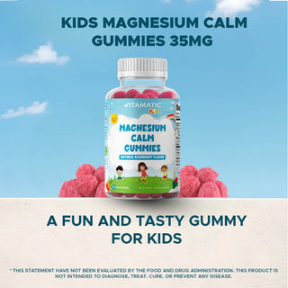 Vitamatic Kids Magnesium Calm Gummies | 60 Vegan Gummies