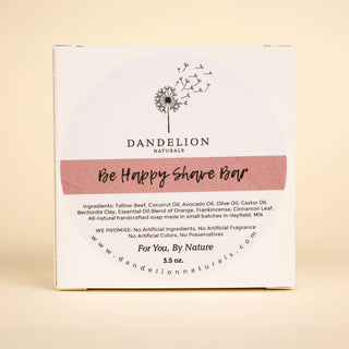 Shave Soap | Shave Puck | Tallow Shave Bar | Be Happy