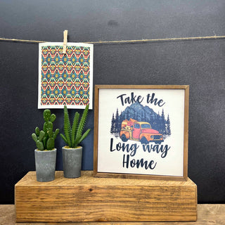 Western Aztec Pattern Fun Swedish Dishcloth - Kitchen Towels