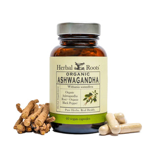 Herbal Roots Ashwagandha Capsules - Certified Organic