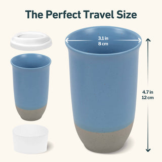 Coastal Drift Ceramic Travel Mug – 16oz Reusable Cup