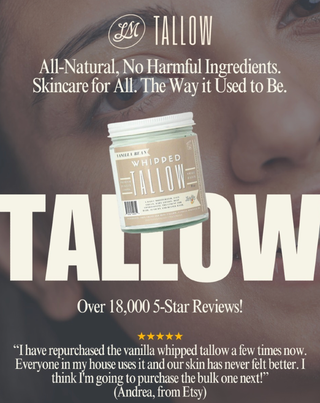 Vanilla Whipped Tallow Moisturizer | 100% Natural Skincare: 9oz