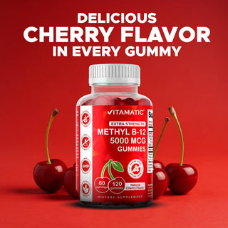Vitamatic Vitamin B12 5000mcg (Methyl B12) Gummies