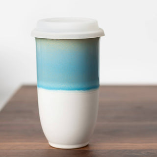 Lagoon Ceramic Travel Cup – 16oz with Lid & Sleeve