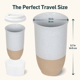 Dune 16oz Ceramic Travel Mug – (Includes Lid & Band)