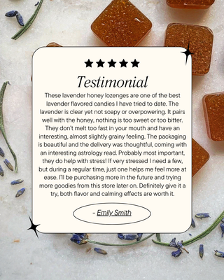 Lavender Honey Lozenges