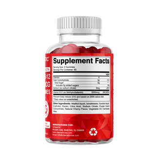 Vitamatic Vitamin B12 5000mcg (Methyl B12) Gummies