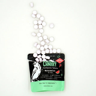 Watermelon Toothpaste Tablets - NEW & IMPROVED!: 2 month supply jar - 126 tablets