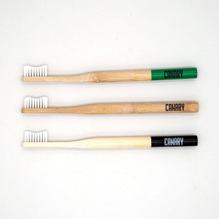 Bamboo Toothbrush: 1 Brush - Green Tip