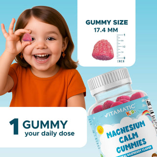 Vitamatic Kids Magnesium Calm Gummies | 60 Vegan Gummies