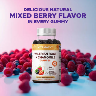 Vitamatic Valerian Root Chamomile 6000 mg eqv.  – 60 Gummies