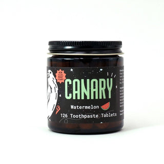 Watermelon Toothpaste Tablets - NEW & IMPROVED!: 2 month supply jar - 126 tablets