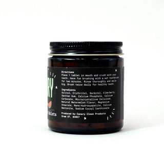 Watermelon Toothpaste Tablets - NEW & IMPROVED!: 2 month supply jar - 126 tablets