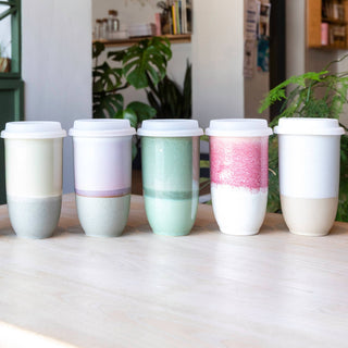 Dune 16oz Ceramic Travel Mug – (Includes Lid & Band)