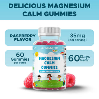 Vitamatic Kids Magnesium Calm Gummies | 60 Vegan Gummies
