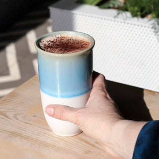 Lagoon Ceramic Travel Cup – 16oz with Lid & Sleeve