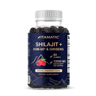 Vitamatic Shilajit with KSM-66® Ashwagandha & Ginseng-60 Ct
