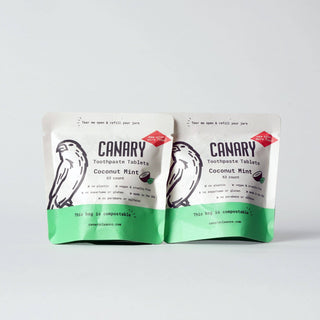 Coconut Mint Toothpaste Tablets: 1 month sample pouch - 63 tablets