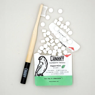 Bamboo Toothbrush: 1 Brush - Black Tip