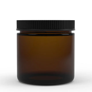 Amber Glass Jar - 9oz Empty