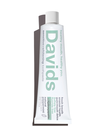 Davids sensitive+whitening nano-hydroxyapatite premium toothpaste / peppermint / 4 oz