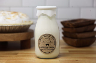 Milk Bottle Candle Coconut Cream