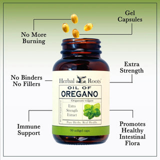 Herbal Roots Oil of Oregano Capsules
