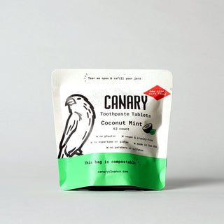 Coconut Mint Toothpaste Tablets: 1 month sample pouch - 63 tablets