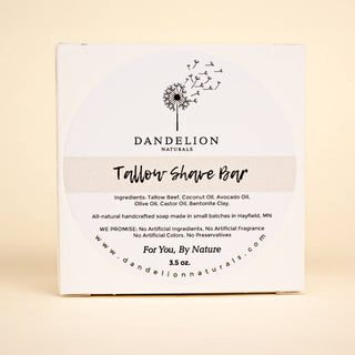 Shave Bar | Shave Soap | Tallow Shave Soap | Unscented Soap